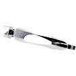 Rear, Driver or Passenger Side Exterior Door Handle, Chrome, Without Key Hole