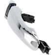Rear, Driver or Passenger Side Exterior Door Handle, Chrome, Without Key Hole