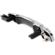 Rear, Driver or Passenger Side Exterior Door Handle, Chrome, Without Key Hole
