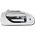 Front, Passenger Side Chrome Exterior Door Handle, Without Key Hole
