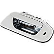Front, Passenger Side Chrome Exterior Door Handle, Without Key Hole
