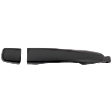 Front, Passenger Side or Rear, Driver or Passenger Side Textured Black Exterior Door Handle, Without Key Hole
