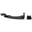 Front, Passenger Side or Rear, Driver or Passenger Side Textured Black Exterior Door Handle, Without Key Hole
