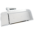 Front, Passenger Side Silver Exterior Door Handle, With Key Hole