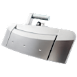 Front, Passenger Side Silver Exterior Door Handle, With Key Hole