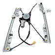 Front, Driver Side Power Window Regulator, with Motor, 2-Pin Connector, Without Auto Up and Down