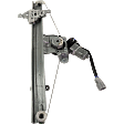 Front, Driver Side Window Regulator, Power, With 6-Prong Connector