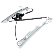 Front, Passenger Side Window Regulator, Power, with Motor, 2-Pins, without anti-pinch feature