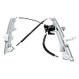 Front, Passenger Side Window Regulator, Power, with Motor, 2-Pins, without anti-pinch feature