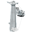 Front, Passenger Side Power Window Regulator, With Motor