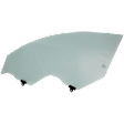 Front, Driver Side Door Glass, Green Tint, Coupe, Replaces NAGS Number FD23534GTY