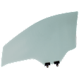 Front, Passenger Side Door Glass, Green Tint, Replaces NAGS Number FD25640GTY