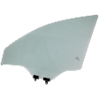 Front, Driver Side Door Glass, Green Tint, Replaces NAGS Number FD25641GTY
