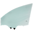 Front, Passenger Side Door Glass, Green Tint, Replaces NAGS Number FD26452GTY