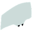 Front, Passenger Side Door Glass, Green Tint, Replaces NAGS Number FD26452GTY