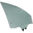 Front, Driver Side Door Glass, Green Tint, Replaces NAGS Number FD26453GTY