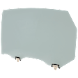 Rear, Driver Side Door Glass, Green Tint, Replaces NAGS Number FD25766GTY