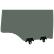 Rear, Driver Side Door Glass, Gray Tint Privacy, Replaces NAGS Number FD22459YPY