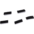 Rear, Passenger Side Door Molding and Beltlines, Textured Black