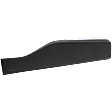 Rear, Passenger Side Door Molding and Beltlines, Textured Black, With Chrome Moulding