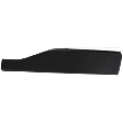 Rear, Passenger Side Door Molding and Beltlines, Textured Black, With Chrome Moulding