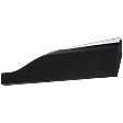 Rear, Passenger Side Door Molding and Beltlines, Textured Black, With Chrome Moulding