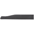 Rear, Passenger Side Door Molding and Beltlines, Textured Black, With Chrome Moulding