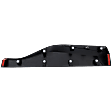 Rear, Driver Side Door Molding and Beltlines, Textured Black, With Chrome Moulding