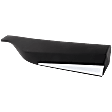 Rear, Driver Side Door Molding and Beltlines, Textured Black, With Chrome Moulding