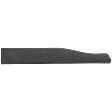 Rear, Driver Side Door Molding and Beltlines, Textured Black, With Chrome Moulding