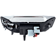 Rear, Driver Side Exterior Door Handle, Sliding Door, Chrome, with Key Hole