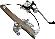 Rear, Passenger Side Power Window Regulator, With Motor