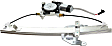Rear, Passenger Side Power Window Regulator, With Motor