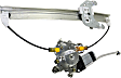 Rear, Passenger Side Power Window Regulator, With Motor