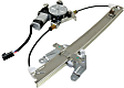 Rear, Driver Side Power Window Regulator, With Motor