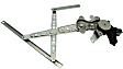 Rear, Passenger Side Window Regulator, Power, With 2-Prong Connector