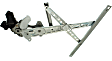 Rear, Driver Side Window Regulator, Power, With 2-Prong Connector