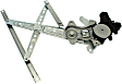 Rear, Driver Side Window Regulator, Power, With 2-Prong Connector