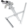 Rear, Passenger Side Power Window Regulator, With Motor