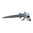 Rear, Driver Side Power Window Regulator, With Motor