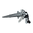 Rear, Driver Side Power Window Regulator, With Motor