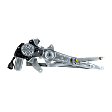 Rear, Driver Side Power Window Regulator, With Motor