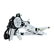 Rear, Driver Side Power Window Regulator, With Motor