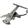 Rear, Passenger Side Window Regulator, Power, With 2-Prong Connector