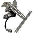 Rear, Passenger Side Window Regulator, Power, With 2-Prong Connector