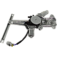 Rear, Passenger Side Window Regulator, Power, With 2-Prong Connector