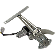 Rear, Driver Side Window Regulator, Power, With 2-Prong Connector