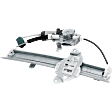 Rear, Passenger Side Window Regulator, Power, with Motor