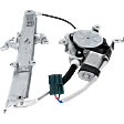 Rear, Passenger Side Window Regulator, Power, with Motor