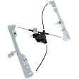 Front, Passenger Side Window Regulator, Power, with Motor